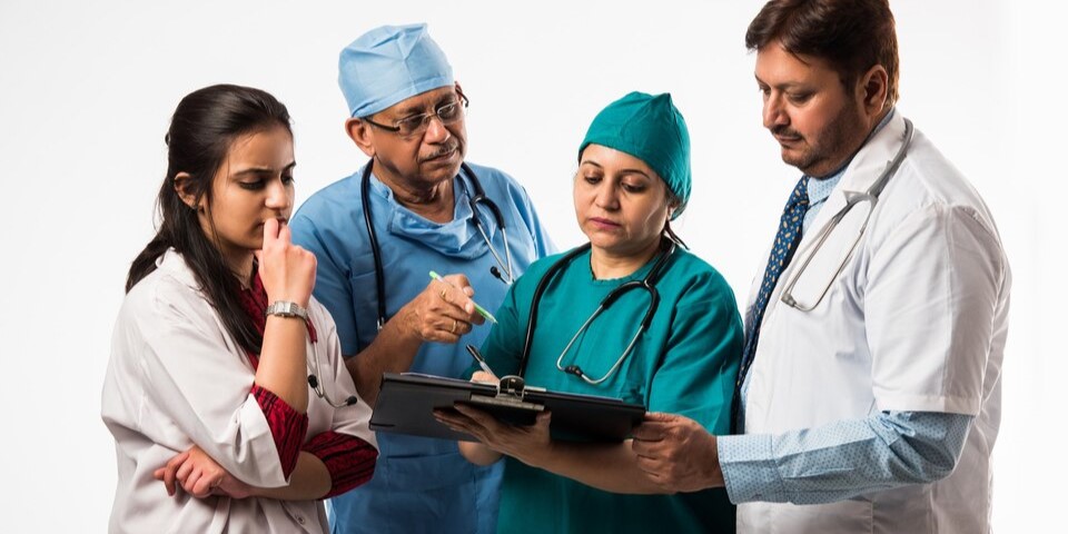 Nurses gaining expert hands-on clinical skills